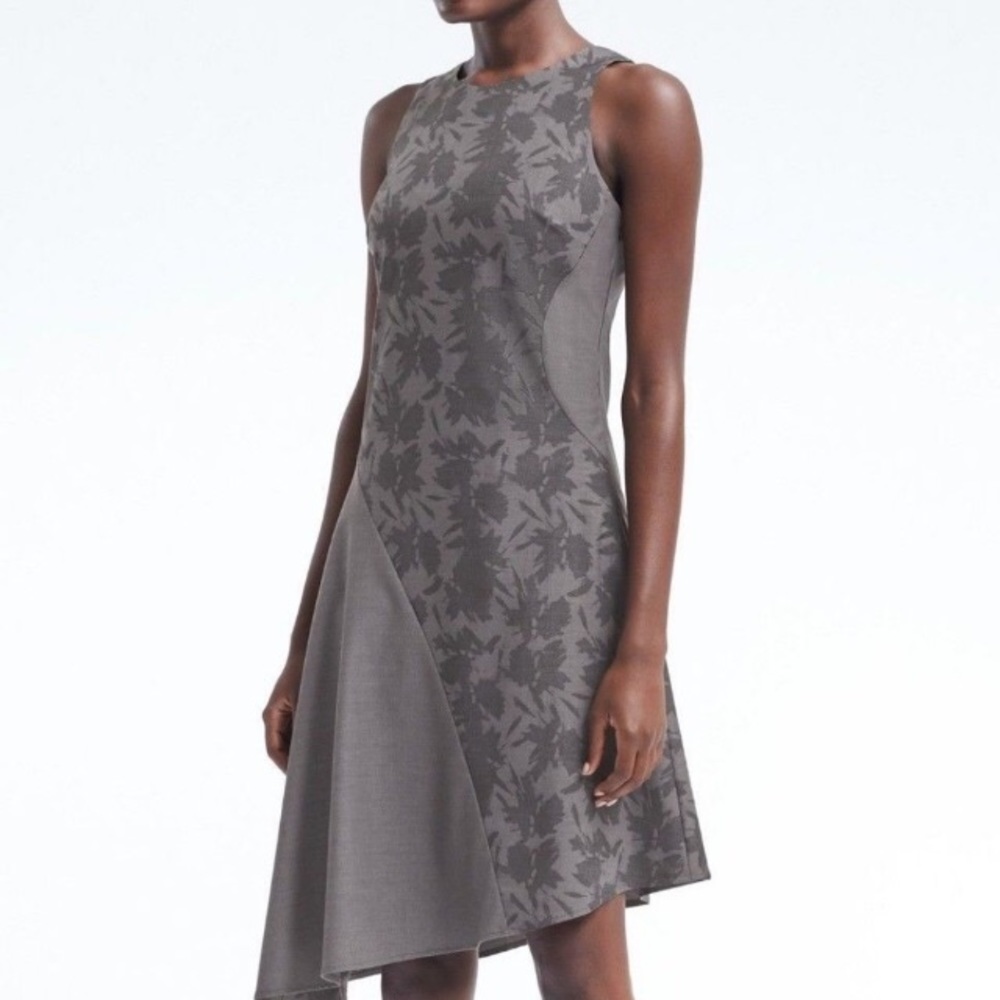 Banana Republic Grey Asymmetrical Dress
